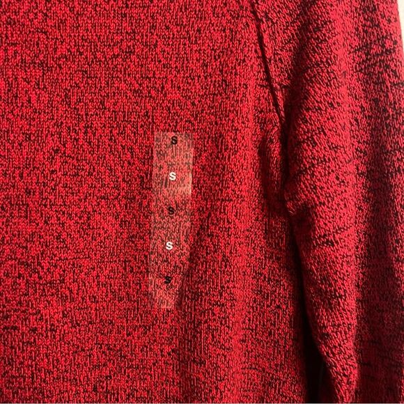 Karen Scott Cotton Turtleneck Kenton Stripe Sweater Women's Small Red/Black NWT - Picture 5 of 13